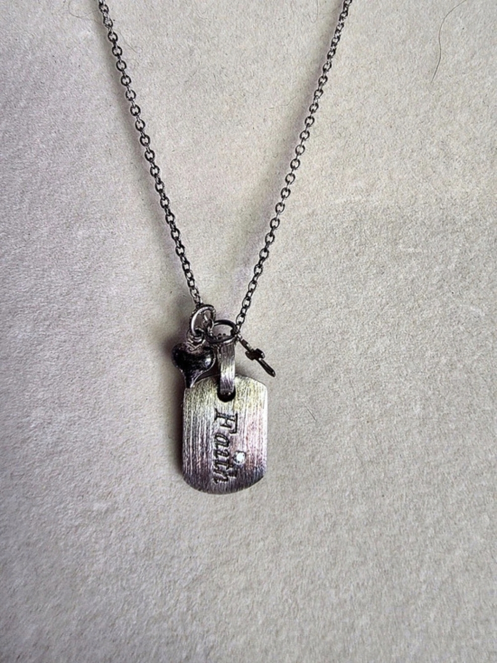 Premier Designs Faith Cross Heart Religious Pendant Necklace